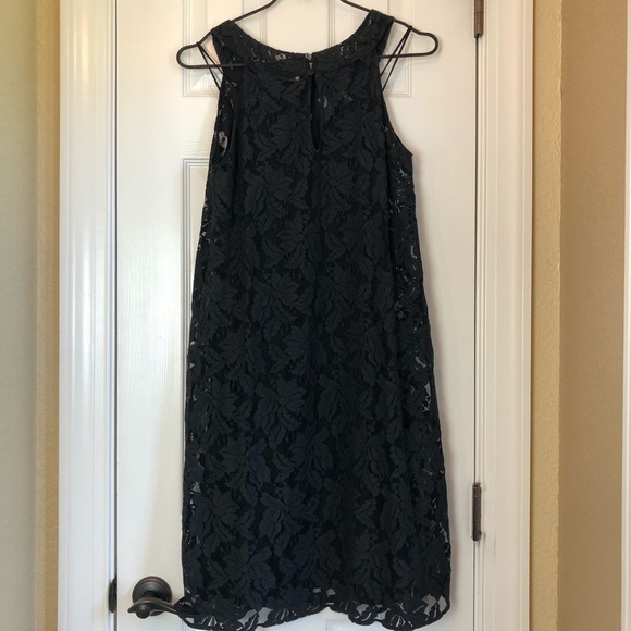 D. Exterior Italian Made Lace Mini Shift Dress S - Picture 3 of 10